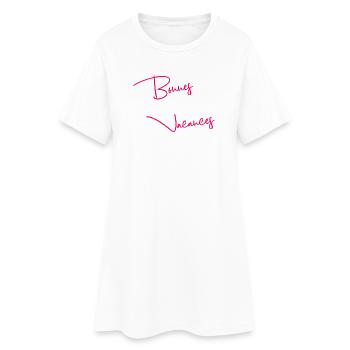 MISTRESS. THANK YOU. THANK YOU MISTRESS. GIFT - Women’s T-Shirt Dress - white - Front