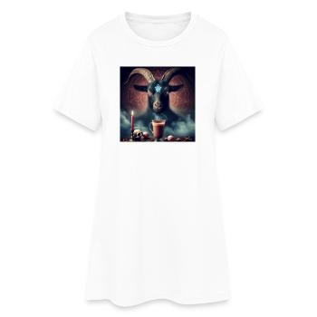 Invoking Satan - Women’s T-Shirt Dress - white - Front