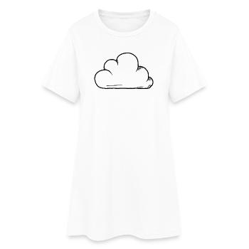 Cloud Design - Women’s T-Shirt Dress - white - Front