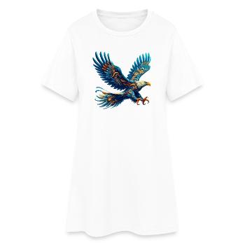 Aigle - Robe T-shirt Femme - blanc - Devant