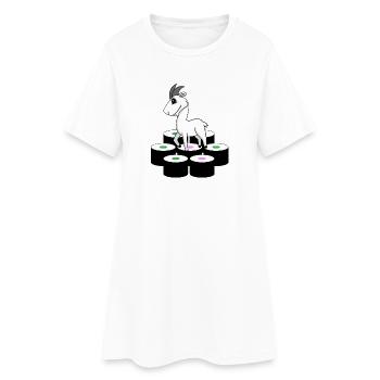 Sushi de chèvre - Robe T-shirt Femme - blanc - Devant