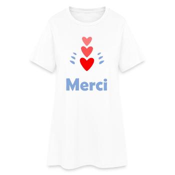 MISTRESS. THANK YOU. THANK YOU MISTRESS - Women’s T-Shirt Dress - white - Front
