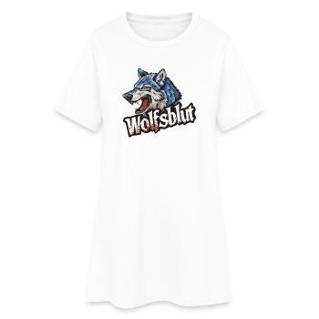 Wolfsblut Werwolf Logo - Frauen T-Shirt-Kleid - Weiß - Vorne