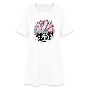 Unicorn Squad - Amitié magique de licorne - Robe T-shirt Femme - blanc - Devant