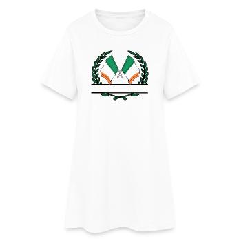 Drapeaux Irlande couronne de laurier bannière - Robe T-shirt Femme - blanc - Devant
