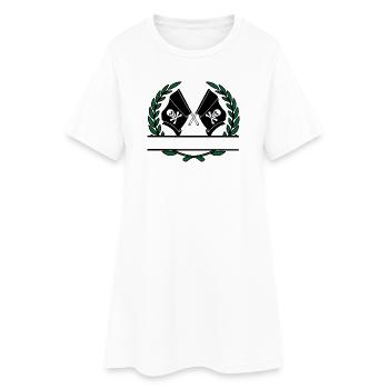 Bannière de couronne de laurier Laggen Pirate - Robe T-shirt Femme - blanc - Devant