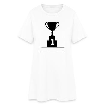 Coupe numéro 1 - Robe T-shirt Femme - blanc - Devant