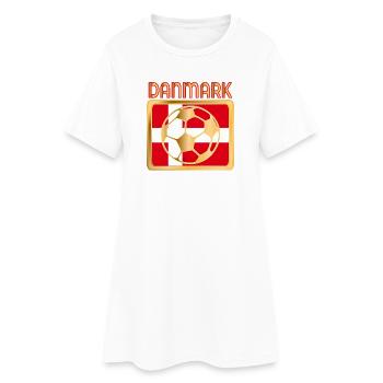Danemark Football - Robe T-shirt Femme - blanc - Devant