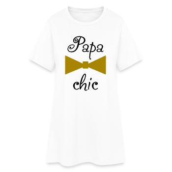 BONNE FÊTE PAPA. PAPA. FÊTE DES PÈRES - Robe T-shirt Femme - blanc - Devant