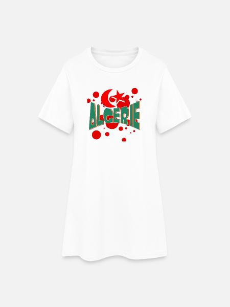 algerie 120 - Robe T-shirt Femme - blanc