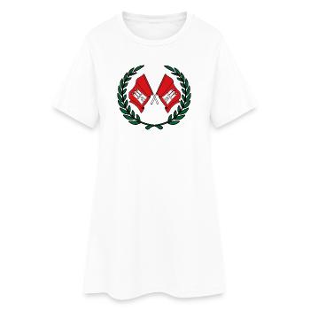 Drapeaux Couronne de laurier de Hambourg - Robe T-shirt Femme - blanc - Devant