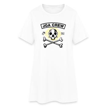 JGA Crew - Skull and Bones - Frauen T-Shirt-Kleid - Weiß - Vorne
