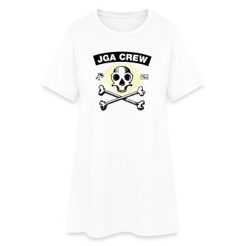 JGA Crew - Skull and Bones - Women’s T-Shirt Dress - white - Front