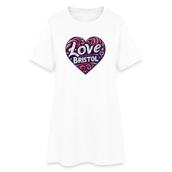 I Love Bristol - Women’s T-Shirt Dress - white - Front
