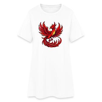 Red Phoenix - Women’s T-Shirt Dress - white - Front