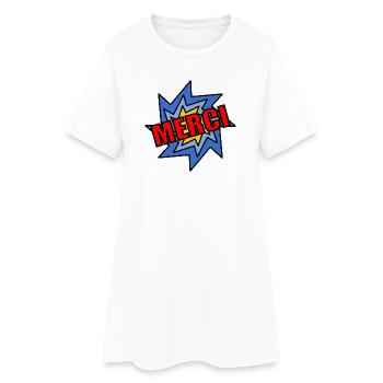 GELIEBTE. VIELEN DANK. DANKE HERRIN - Frauen T-Shirt-Kleid - Weiß - Vorne