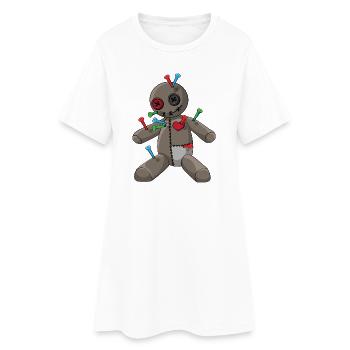 Phasmophobia Voodoo Puppe mit bunte Nadeln - Frauen T-Shirt-Kleid - Weiß - Vorne
