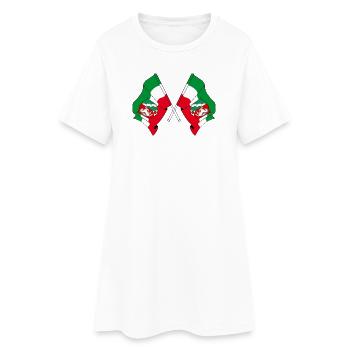 Deux drapeaux de Rhénanie-du-Nord-Westphalie - Robe T-shirt Femme - blanc - Devant