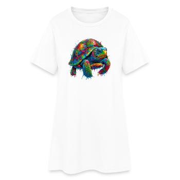 Turtle - Women’s T-Shirt Dress - white - Front