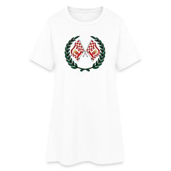 Drapeaux Brême couronne de laurier - Robe T-shirt Femme - blanc - Devant