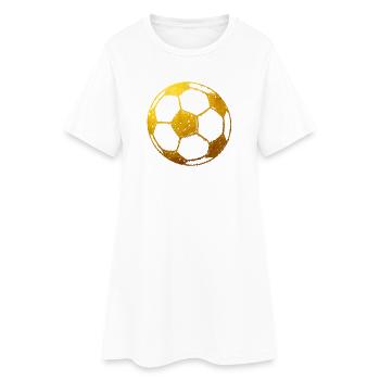 Football - Gold - Women’s T-Shirt Dress - white - Front
