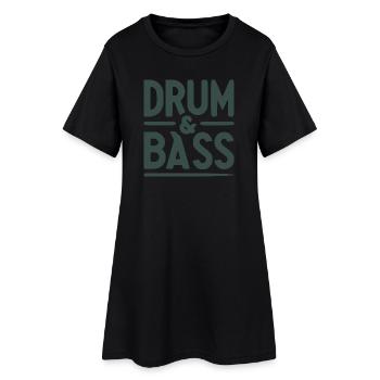 Drum and bass, dnb jungle music , drum n bass - Robe T-shirt Femme - noir - Devant