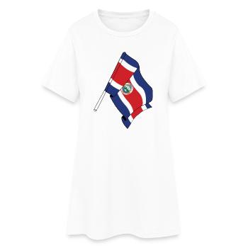 Flag Costa rica - Women’s T-Shirt Dress - white - Front