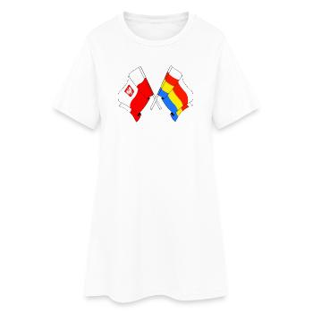 Drapeau de la Pologne, Podlachie croisée - Robe T-shirt Femme - blanc - Devant