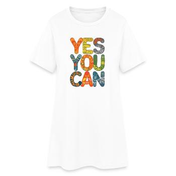 Merry Friendship Birthday Design - Women’s T-Shirt Dress - white - Front