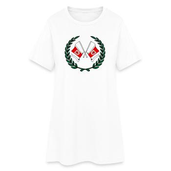 Drapeaux Couronne de laurier de Poméranie occidentale - Robe T-shirt Femme - blanc - Devant