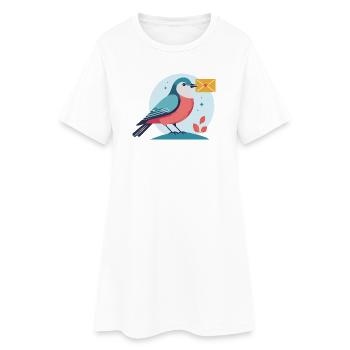 lettre pour vous - Robe T-shirt Femme - blanc - Devant