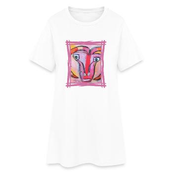 Zodiaque Bélier - Art expressionniste coloré - Robe T-shirt Femme - blanc - Devant