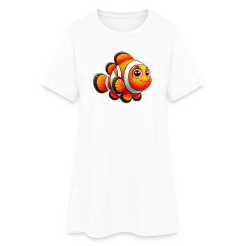 Poisson-clown - Robe T-shirt Femme - blanc - Devant