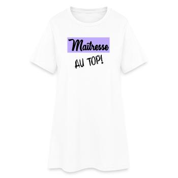 MISTRESS. THANK YOU. THANK YOU MISTRESS - Women’s T-Shirt Dress - white - Front