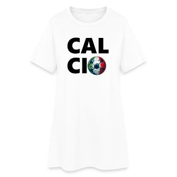 Football italien - Robe T-shirt Femme - blanc - Devant