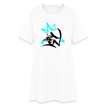 Graffiti Tag JGA Crew King 01 2C - Robe T-shirt Femme - blanc - Devant