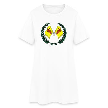 Couronne de laurier des drapeaux de la province de Hollande méridionale - Robe T-shirt Femme - blanc - Devant