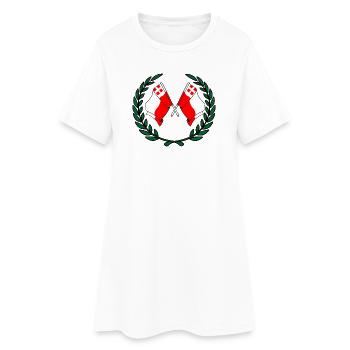 Couronne de laurier des drapeaux de la province d'Utrecht - Robe T-shirt Femme - blanc - Devant
