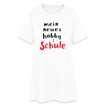Passe-temps de la rentrée scolaire - Robe T-shirt Femme - blanc - Devant
