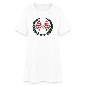 Couronne de laurier des drapeaux de la province du Brabant-Septentrional - Robe T-shirt Femme - blanc - Devant