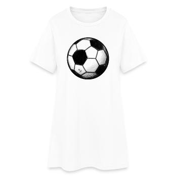 Football classique - Robe T-shirt Femme - blanc - Devant