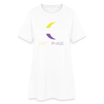 LGBTQ Pride Month - Not a Phase - Non-Binary - Women’s T-Shirt Dress - white - Front