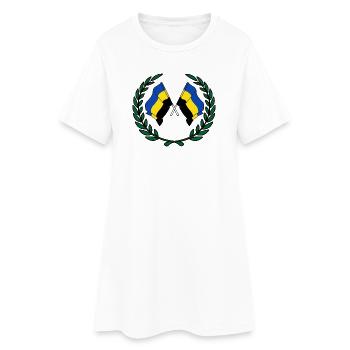 Couronne de laurier des drapeaux de la province de Gueldre - Robe T-shirt Femme - blanc - Devant