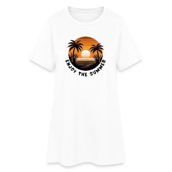 Enjoy the summer - Women’s T-Shirt Dress - white - Front