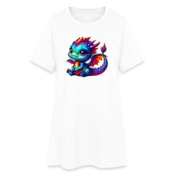 Dragon - Women’s T-Shirt Dress - white - Front