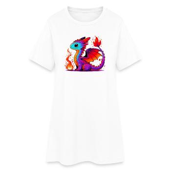 Dragon - Robe T-shirt Femme - blanc - Devant