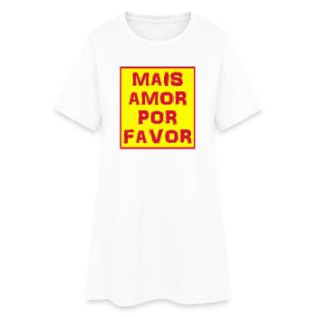 T-shirt mais amor por favor t-shirt - Robe T-shirt Femme - blanc - Devant