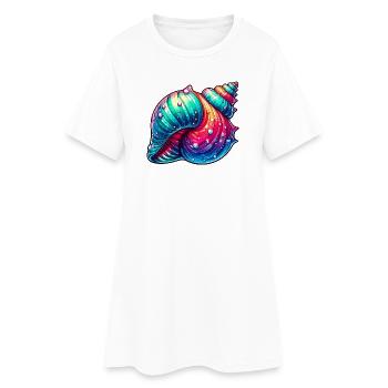 Coquille - Robe T-shirt Femme - blanc - Devant