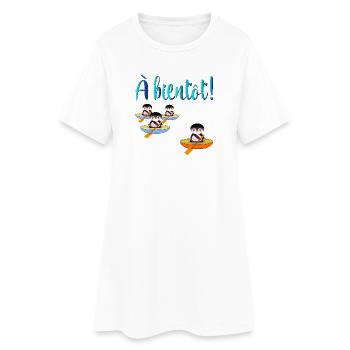 À Bientôt - Au revoir - Adieu - Robe T-shirt Femme - blanc - Devant
