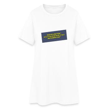 C'est pas ma faute si vous avez mauvais goût - Robe T-shirt Femme - blanc - Devant